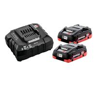 Set base METABO - 2 batterie LiHD 18V/4Ah + caricabatterie ASC 55 - 685191000