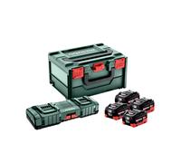 Set base METABO (caricabatterie + batterie) 18V / 4x LiHD 10 Ah + ASC 145 DUO + valigetta 685143000