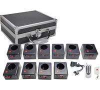Set base ricevitore wireless per macchina Cold Spark - 4/6/8/10/12 canali con 2 telecomandi per matrimoni, palchi e concerti, sistema di accensione con fontana a scintilla(10pcs)