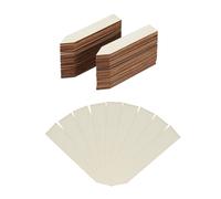 Relaxdays Bastoncini per Piante, Set da 60, Etichetta, Iscrivibili, Erbe Aromatiche, L: 10,5 cm, in Legno, Naturale