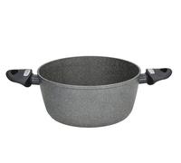 Tognana Mythos,l Casseruola 2 Manici 24 cm, Alluminio, Grigio