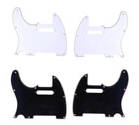 Set Battipenna E Piastra Posteriore Adatto Per Battipenna Per Chitarra Elettrica A Foro Singolo TL Per Mano Sinistra/destra(Bk R)