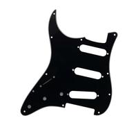 Set Battipenna E Piastra Posteriore Applicabile Al Battipenna Per Chitarra Elettrica Rovescio SSS ST SQ Coperchio Anteriore Battipenna Per Mano Sinistra(Bk)
