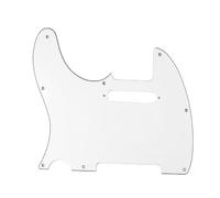 Set Battipenna E Piastra Posteriore Pannello A Tre Strati Per Battipenna Per Chitarra Elettrica Con Pannello A Foro Singolo TL Per Mano Sinistra(White)