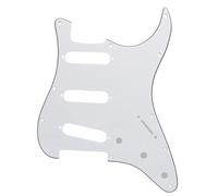 Set Battipenna E Piastra Posteriore Tre Battipenna Singoli Per Chitarra Elettrica Per Piastra Frontale Del Pannello SSS ST SQ(White)