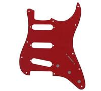 Set Battipenna E Piastra Posteriore Tre Battipenna Singoli Per Chitarra Elettrica Per Piastra Frontale Del Pannello SSS ST SQ(Red)