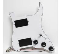 Set battipenna precablato per chitarra Fender Strat, compatibile con sistemi EMG-Style Active Humbucker, pickup Active 81/85 Style - Ceramica ad alto rendimento e Alnico V, cablaggio senza saldatura