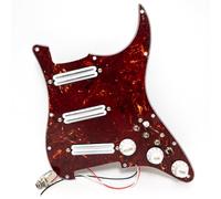 Set battipenna precablato per chitarra Fender Stratocaster con 3 mini pickup Humbucker Dual Rail, interruttori a spirale, interruttore di miglioramento, pentole, parti di ricambio per chitarra