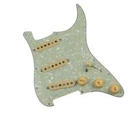 Set battipenna SSS, precablato a 3 strati, con pickup Alnico 5, ricambio per chitarra ST, parti di chitarra elettrica (verde perlato)