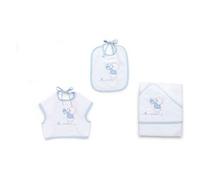 ITALBABY - Kit 3 pezzi spugna - Bear Azzurro