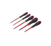 Set BE-9881S: cacciavite isolato Phillips, piatto 1kVAC 5 pz. BAHCO