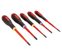 Set BE-9882SL: cacciavite isolato Pozidriv® piatto ERGO® 5 pz. BAHCO