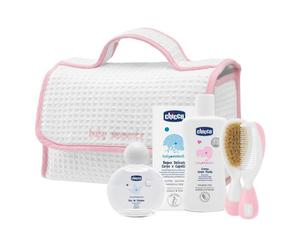 Set Beauty Chicco Baby Moments con Maniglia Rosa