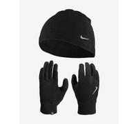 Set berretto e guanti Nike Fleece donna nero/nero/argento (M-L)
