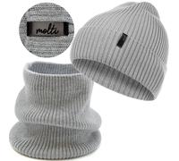 Set berretto e sciarpa Molto da donna, berretto berretto in lana merino...