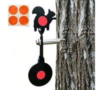 Set bersagli rotanti in Acciaio per BB Gun, Bersaglio Metallico reattivo con Auto-Reset per Airsoft, carabina e Fionda(D)