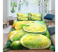 Set Biancheria Da Letto 260X230 Cm Frutta 3, 3D Stampa Set Copripiumino In Microfibra Parure Da Letto Con Copripiumino E 2 Federe -Comfort Del Sonno -41302401181504