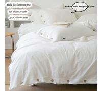 Set biancheria da letto, 3 pezzi - 1 copripiumino, 2 federe (inserti non inclusi) 135*200,150*200,180*200,168*228,200*230,220*240,229*229,264*229,260*240,210*210,200x200cmCotone
