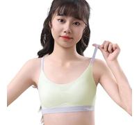 Set biancheria intima bambina 92 biancheria intima estiva per ragazze di livello medio e superiore durante la pubertà. Biancheria intima regolabile in stile gilet sportivo adatto per bambini (verde