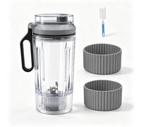 Set bicchiere di ricambio 22 oz compatibile con Ninja Blast BC251 Series | Ninja Blast - Accessori di ricambio per frullatore portatile con coperchio, per Ninja Blast CL255B CO255B BC251QxH C251GY