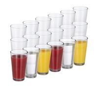Set bicchieri 18 in vetro 390 g 14,5 cm Set di bicchieri in vetro Resistente