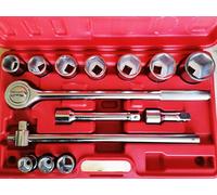 Set bicchieri 3/4"" con cricchetto 14 pezzi in custodia