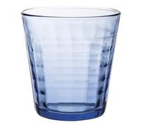 Duralex - Confezione da 4 Bicchieri Tumbler impilabili, 22 cl, Colore: Trasparente/Blu Marino