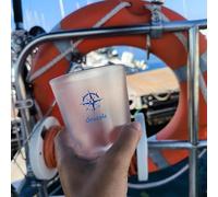 Set Bicchieri da Barca Infrangibili in SAN con Rosa dei Venti da 400 cc - Resistenti, Impilabili, Stile Nautico - Un vento per Ogni Ospite, Nessuna Confusione a Bordo, Vivi il Mare con Stile! (4)