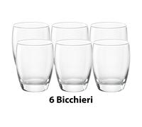 Bormioli Rocco Set 3 Bicchieri Acqua, Fiore, Vetro, Trasparente, 30cl - trasparente vetro 5112030