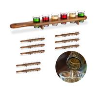 Set bicchieri shot Vassoio per chupitos 6 pz. Legno Set di bicchieri da shot