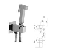 SET BIDET IDROSCOPINO MISCELATORE INCASSO QUADRO COMPLETO PAFFONI ZDUP112CR