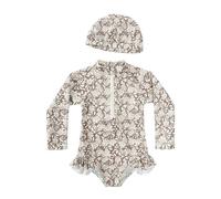 Set Bikini Per Ragazze - Costume da bagno per bambine per l'estate adorabile costume da bagno maniche lunghe per bambine dai 3 agli 8 anni perfetto per le giornate in piscina e le vacanze in famiglia