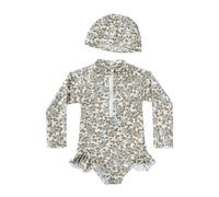 Set Bikini Per Ragazze - Costume da bagno per bambine per l'estate adorabile costume da bagno maniche lunghe per bambine dai 3 agli 8 anni perfetto per le giornate in piscina e le vacanze in famiglia