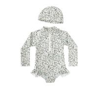 Set Bikini Per Ragazze - Costume da bagno per bambine per l'estate adorabile costume da bagno maniche lunghe per bambine dai 3 agli 8 anni perfetto per le giornate in piscina e le vacanze in famiglia