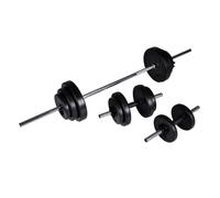 Set Bilanciere con 2 Manubri 30,5 kg