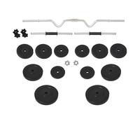 Set Bilanciere Curl e Manubri con Dischi 60 kg