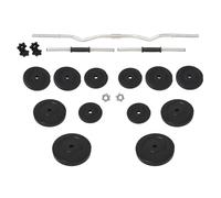 vidaXL Set bilanciere e manubri AX Barra Curl/Manubrio – 60 kg, 10 dischi (1,25/2/10 kg)