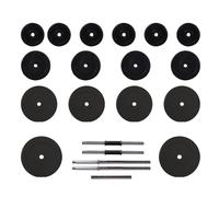AX Kit 25pz Manubri Allenamento Braccia Schiena Nero Palestra Benessere 3145024