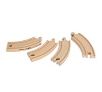 Set Binari curvi piccoli in legno, Modelli/Colori Assortiti, 1 Pezzo