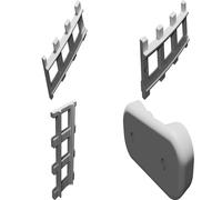 Set Binari Ferrovia per Playmobil Treno RC Dritti Curvi Connettori Kit 3D
