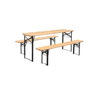 Linea Garden Friend Set Birra Rettangolare 70x220cm 1 Tavolo e 2 panche