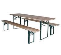 Set birreria tavolo con due panche 210x60xh78cm giardino pic nic sagre