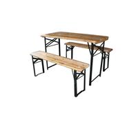 SET BIRRERIA DA GIARDINO PIEGHEVOLE EUROGARDEN IN LEGNO 200X70 CM