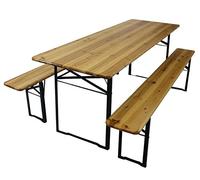 Set birreria in legno e metallo 220x80xh76 cm