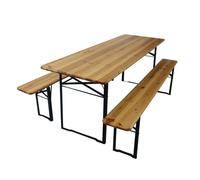 SET BIRRERIA con tavolo e panche richiudibili.