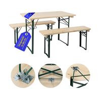 Set Birreria Tavolo e Panche Balcone Giardino Esterno in Legno Prodotti in EU
