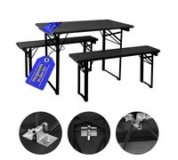 Set Birreria Tavolo e Panche Balcone Giardino Esterno Legno Grigio Prodotti EU