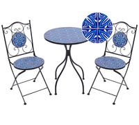 Set bistrot CIGLIANO Pieghevole Nero Metallo