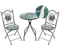 Set bistrot COZZANA Pieghevole Nero Metallo