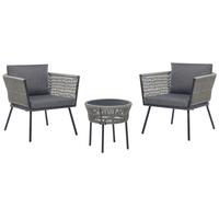 Set bistrot GARGANO con cuscini Grigio